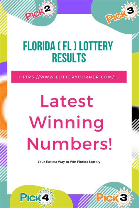 Winning Numbers. . Pick 4 lotto florida